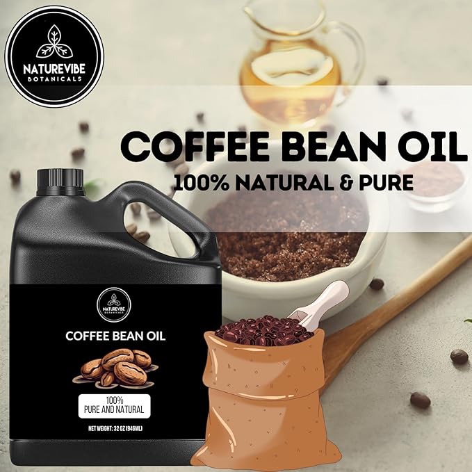 Naturevibe Botanicals Coffee Bean Oil 32 Ounces | 100% Pure and Natural | Great for Skin Care and Hair Care - Bloomnest