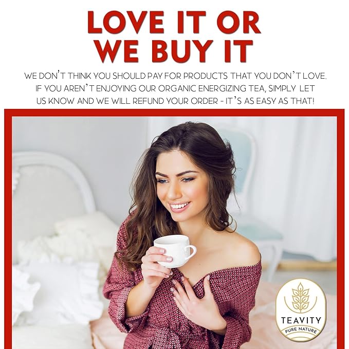 Organic Ashwagandha Tea Pods for Keurig with Ginger, Licorice, Organic Hibiscus Sabdariffa, Rosehip, & Lime - Decaf Herbal Tea - Energizing Tea by Teavity (12 Tea Pods) - Bloomnest