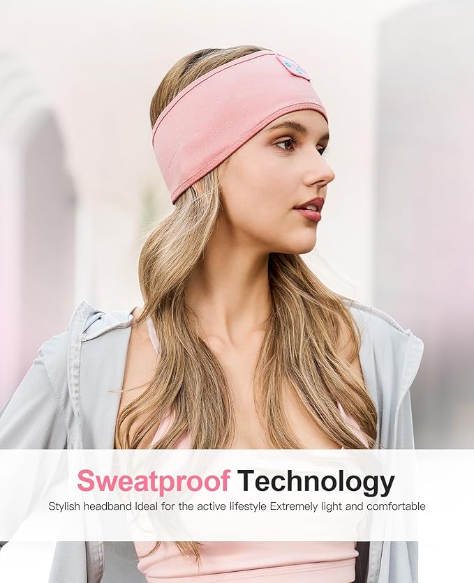 Sleep Headband - Bluetooth Sleeping Headphones for Side Sleepers, Wireless Eye Mask Tech Gadgets Gifts for Women & Men - Bloomnest