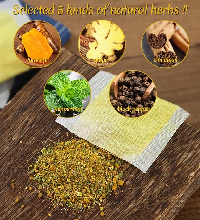 60 Premium Anti-Inflammaherb Tea Bags, Made with 100% Natural Herb Ingredients, Turmeric, Ginger, Ceylon Cinnamon, Peppermint, Black Pepper, No Additives & Caffeine Free. - Bloomnest