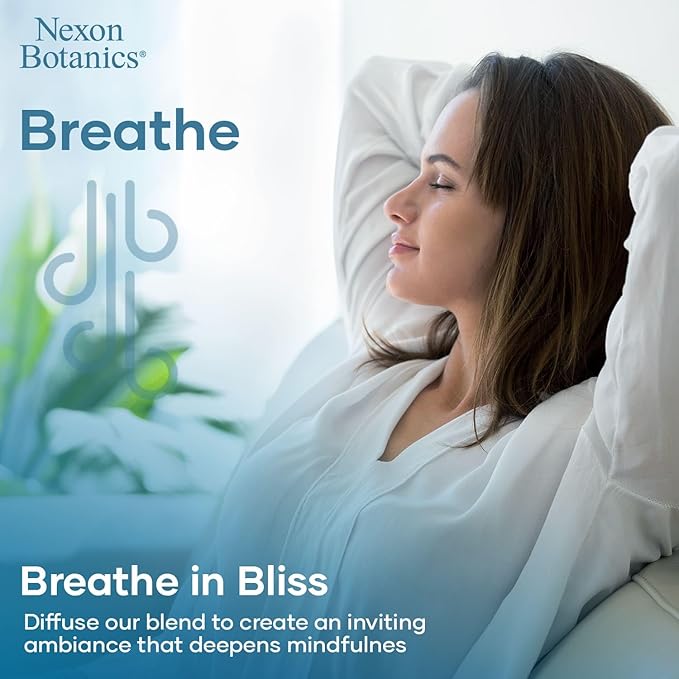 Breathe Essential Oil Blend 30 ml - Breath Sinus Relief with Menthol Oils - for Humidifiers, Diffusers, and Aromatherapy - Nexon Botanics (Pack of 2) NexonBotanics
