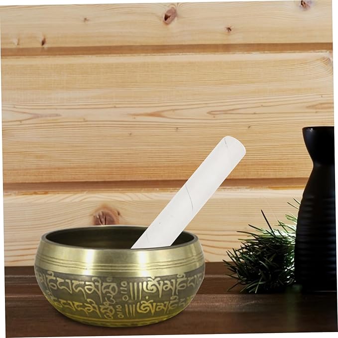 1Set Singing Bowl Mallet Lightweight Durable Striker for Sound Therapy Meditation Portable Music Bowl Accessory for Deep Relaxation - Bloomnest