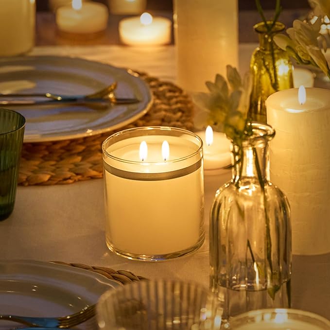 PartyLite GloLite Mulberry Scented, Notes of Mulberries, Raspberries, Woodland Strawberries, Vanilla & Musk, 2-Wick Jar Candle, 60 Hour Burn Time, World's Brightest Candle™ - Bloomnest