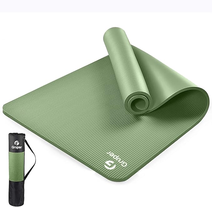 Yoga Mat Non Slip NBR Thick Yoga Mat, 72"L x 32"/24"W x 0.6"/0.4"TH (185cm x 80cm/61cm x 15mm/10mm), Anti-Tear Exercise Mat with Carrying Strap and Bag, Workout Mats for Yoga, Pilates, Floor Exercises - Bloomnest