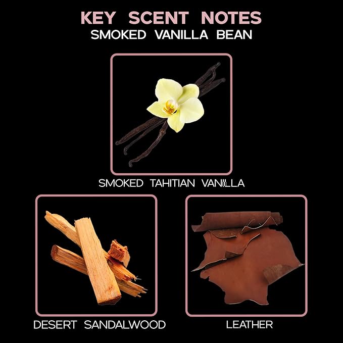 LOVSPA Reed Diffuser Set, Smoked Vanilla Scented Oil Diffuser with Sticks, Home Fragrance Accessories for Bathroom Shelf Decor, Aroma Diffusers for Home or Office Fall Decor, USA Made - Bloomnest