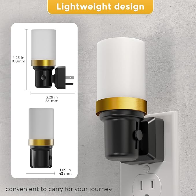 L LOHAS LED Night Lights Plug into Wall, RGB Color Changing Night Light with Auto On/Off Sensor, Ideal Gifts for Friends, Family, 2 Pack - Bloomnest