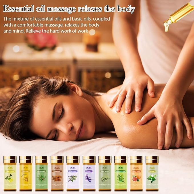 Pure Essential Oils for Diffusers for Home, Skin, Candle and Soap Making, 20 Scents - Tea Tree, Lavender, Lemon, Peppermint, Eucalyptus, Cinnamon, Rose and More, Aromatherapy Oils/ 5 ML - Bloomnest