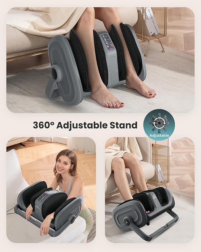 Snailax Shiatsu Foot Massager with Heat, Foot Calf Massager for Plantar Fasciitis, Deep Kneading Rolling Compression, Remote Control Leg Massager, Christmas Gifts for Women, Men - Bloomnest