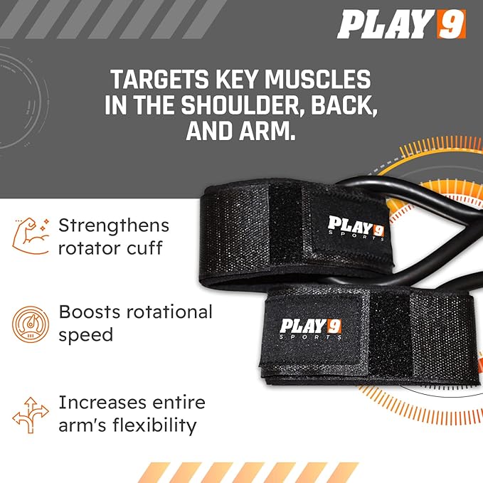 Play 9 Sports Resistance Exercise Bands Baseball Activation Elastic Training Athletes Equipment Bands - Bloomnest