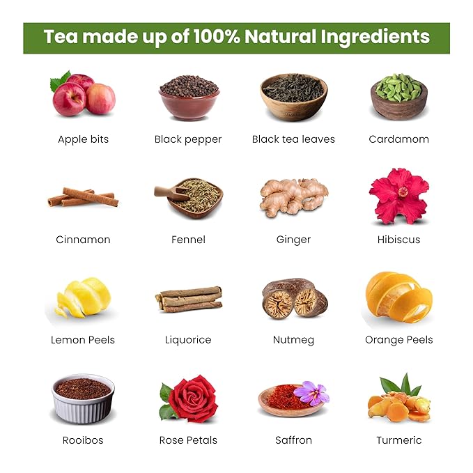 Teaniru, Assorted Tea Sampler Pack - 8 Exotic Wellness Flavors | Individually Wrapped in Pyramid Tea Bags | 100% Natural Ingredients - Pure Leaf Tea | Tea Variety Pack - Bloomnest