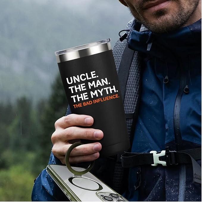 Funny Uncle Gifts – 20oz Stainless Steel Tumbler | Gift for Uncle from Niece, Nephew, Kids or Brother | Birthday, Christmas, Father’s Day & Valentine’s Day Gift for Men - Bloomnest