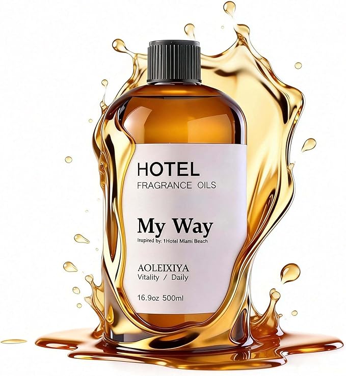 My Way Diffuser Oil Waterless Hotel Essential Oils for Diffusers for Home Inspired by The 1 Hotel Miami Scent - Premium Hotel Collection Diffuser Oil (16.9 Fl Oz (Pack of 1) - Bloomnest