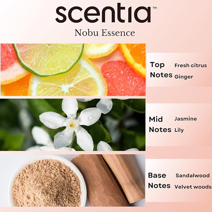 Scentia Hotel Diffuser Oil – Inspired by Nobu Hotels, Aromatherapy Fragrance Oil for Home, Office, Living Room (20 ml / 0.67 Fl Oz) - Bloomnest