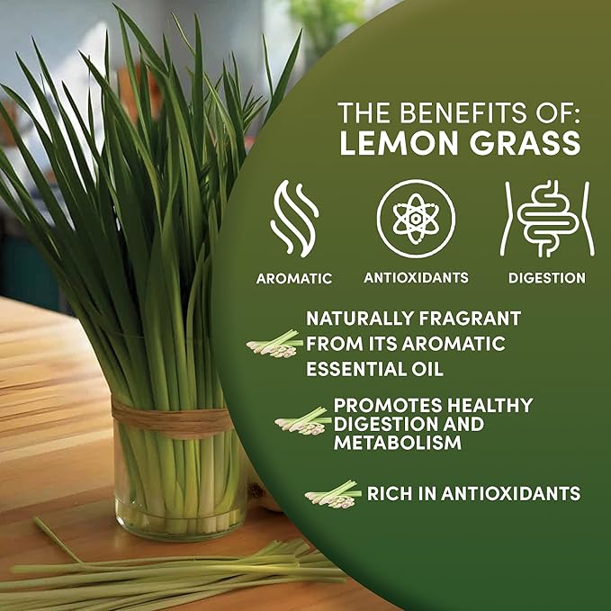 Worldwide Botanicals Organic Lemon Grass Leaves – 7oz - Loose Leaf - Cut and Sifted – 100% pure Cymbopogon citratus - Zacate de limon - Resealable Bag for Freshness - Perfect for Cooking and Tea - Bloomnest