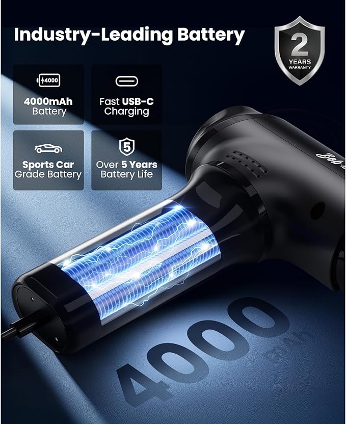 BOB AND BRAD T2 Max Massage Gun Deep Tissue with Metal Head, Professional Muscle Massage Gun Portable Percussion Electric Massager for Athletes for Home Gym Pain Relief - Bloomnest