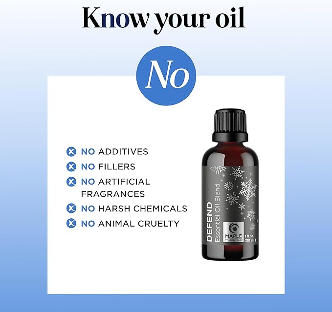 Defend Cleaning Essential Oil Blend - Pure Undiluted Natural Purification Essential Oils for Diffusers for Home Cleansing - Aromatherapy Essential Oil for Soap Making and Natural Household Cleaning - Bloomnest