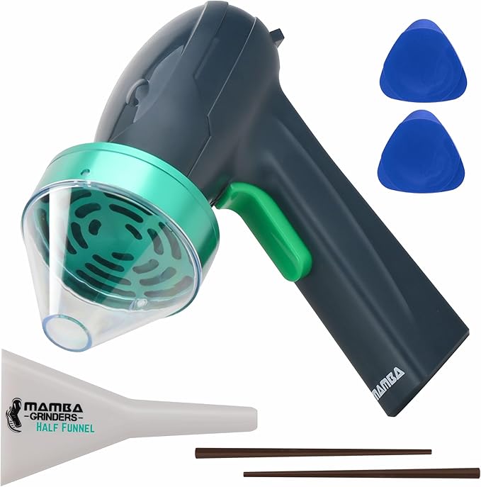 Mamba Monster 3.5g USB Electric Herb Grinder. Large Capacity Portable Metal Herbal Machine & Spice Mill for the Kitchen (Green) - Bloomnest