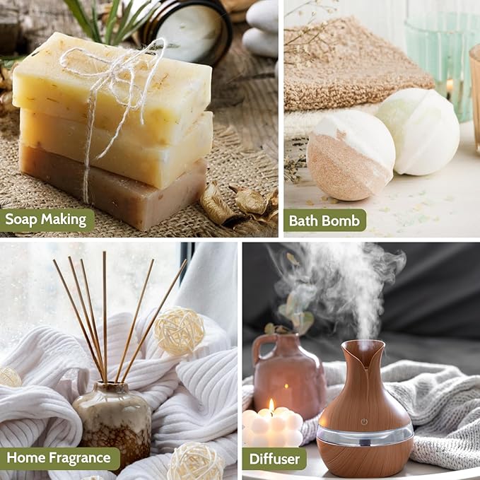 Essential Oil Set, Earthy Scents Fragrance Oil Essential Oils for Diffuser Oil Scents | Peppermint, Frankincense, Vanilla, Helichrysum, Neroli, Tobacco Vanilla Scented Oils, 6x10ml - Bloomnest