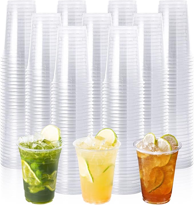 Lilymicky 1000 Pack 10 oz Clear Plastic Cups, Disposable Drinking Party Cups for Birthday Parties, Picnics, Ceremonies, and any Events - Bloomnest
