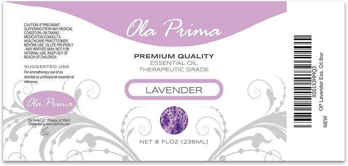 Ola Prima Lavender Essential Oil 8 Fluid Ounces - Aromatherapy - Bloomnest