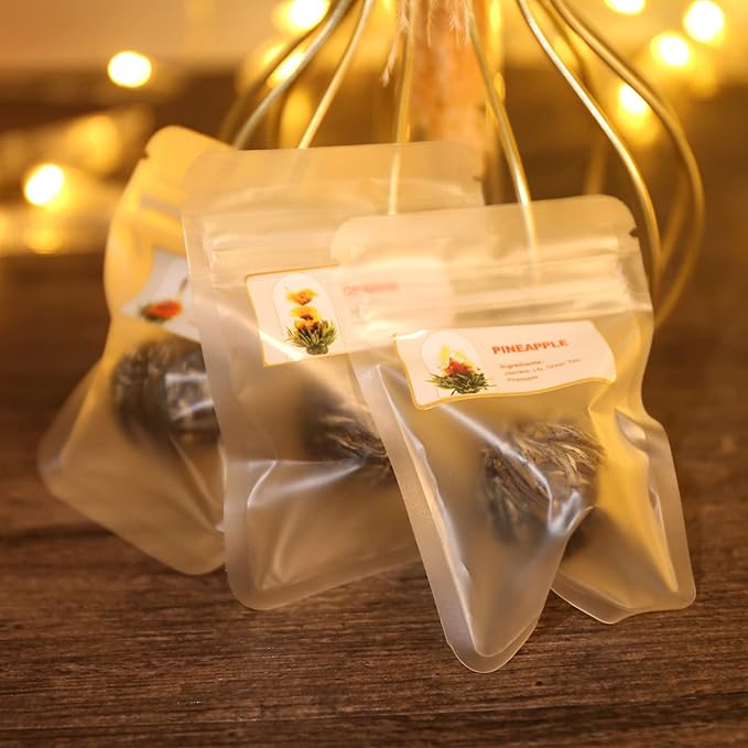 FullChea - Blooming Flowering Tea, 12 Unique Varieties - Flowering Tea in 12 Delicious Fruit Flavors - Gift For Tealovers, Christmas, Anniversary, Valentine, Birthday - Bloomnest