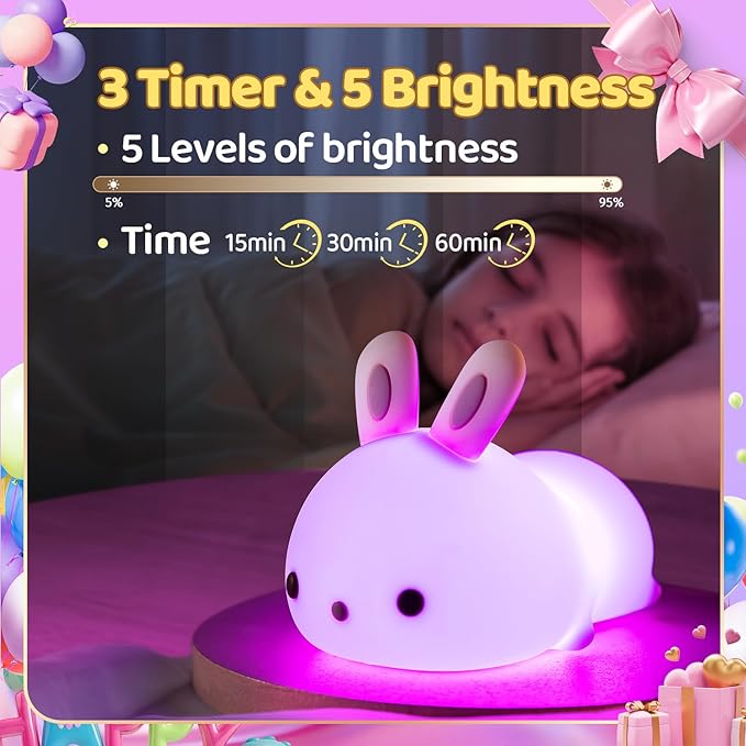 One Fire Cute Night Light, Remote+16 Colors Teen Girl Gifts for Girls, TAP for Fun Teen Girl Stuff Anime Stuff, Cute Things for Girls - Bloomnest