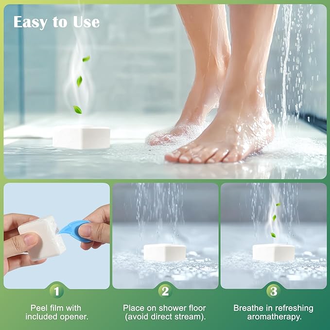 Eucalyptus Mint Shower Steamers 7 Pack - Eucalyptus for Shower, Valentines Day Gifts & Relaxation Spa Gifts for Women & Men, Natural Essential Oil Bombs for Self Care