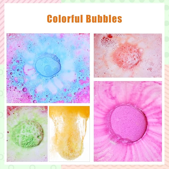 Bath Bombs Gift Set for Women, 12 Pack Fizzies Bath Bombs with Essential Oil, Handmade Self Care Home Spa Relaxation, Birthday Christmas Gifts for Adults, Women, Teens, Mom, Wife, Girlfriend - Bloomnest