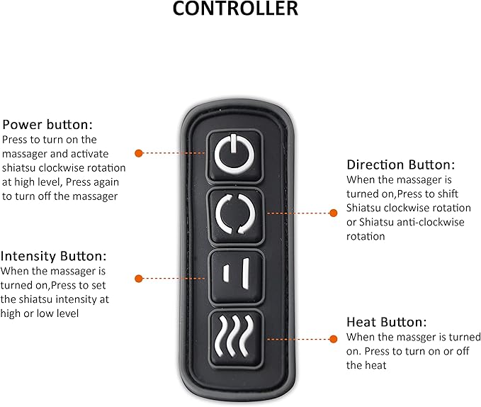Snailax Shiatsu Neck and Shoulder Massager - Back Massager with Heat, Deep Kneading Electric Massage Pillow for Neck, Back, Shoulder,Foot Body (Grey)