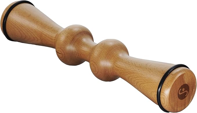 Body Back Wood Back Roller, Spine Stretcher & Aligner, Ma Roller, Back Cracker for Back Pain Relief and Muscle Recovery, Manual Back Massager, Wood Therapy Massage Tool (15 inch) - Bloomnest