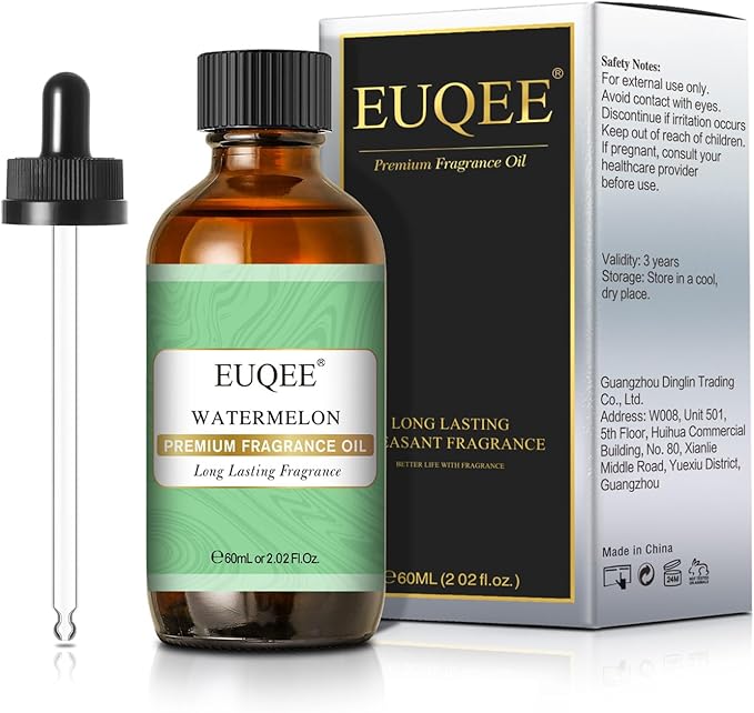 EUQEE 2.02 FL.OZ Watermelon Fragrance Oils, Essential Oils for Diffuser, Candle Making, DIY Soap with Glass Dropper - 60ML - Bloomnest