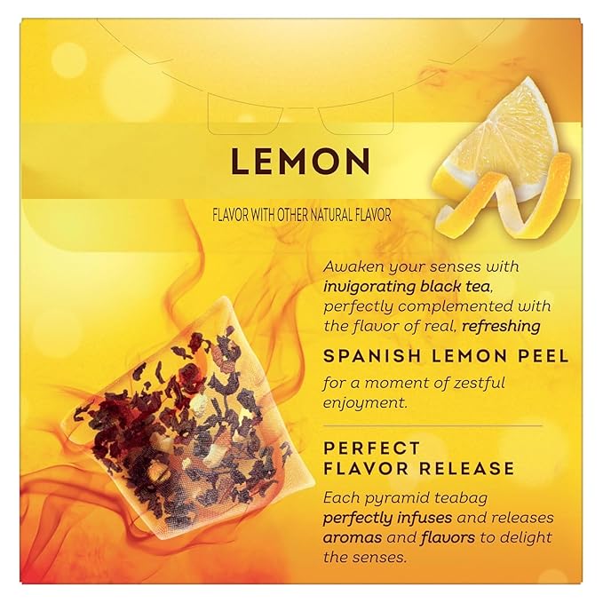 Lipton Lemon Green Tea, & Lemon Black Tea 20CT (2ea) (Variety Pack) - Bloomnest