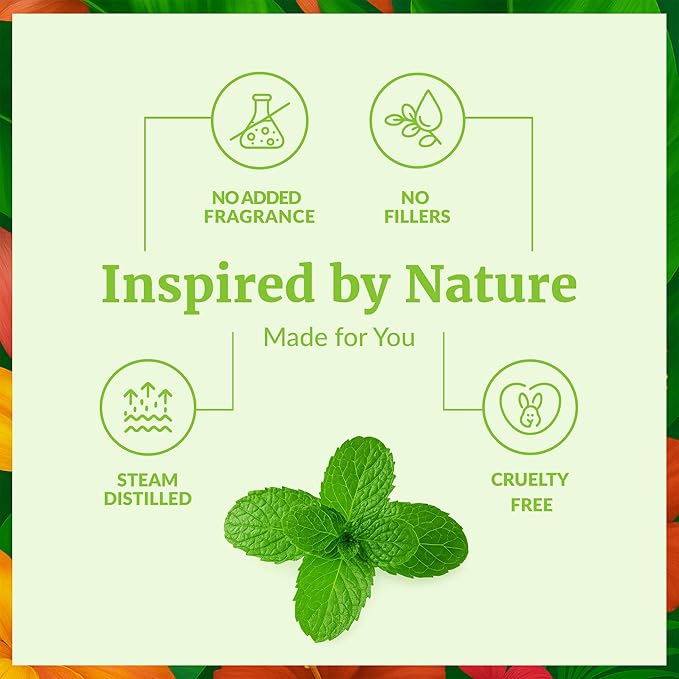 SVA Peppermint Essential Oil – 4 Fl Oz – 100% Natural Peppermint Oil - for Diffuser, Hair Care, Face, Skin Care, Aromatherapy, Scalp and Body Massage, Soap and Candle Making - with Dropper - Bloomnest