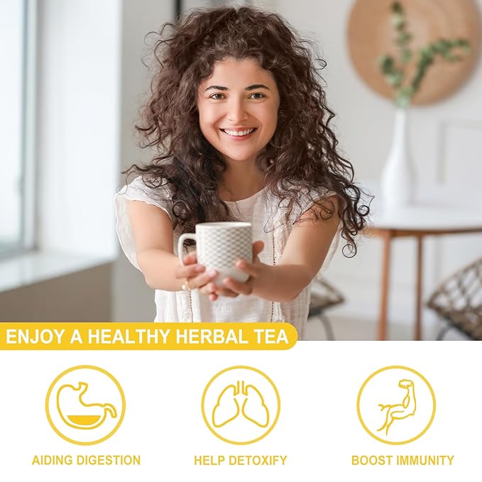 FullChea - Dandelion Leaf & Root Tea bags, 50 Teabags, 2g/bag - Natural Dandelion Herbal Tea for Liver & Kidney Health - Non-GMO - Caffeine-free - Support Digestion & Boost Immune System - Bloomnest