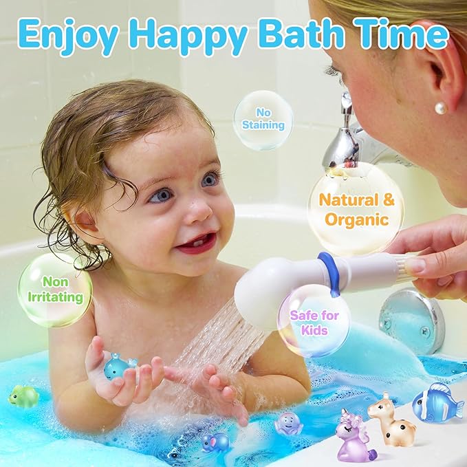 Bath Bombs for Kids with Toys Inside - 24 Pack Kids Bath Bombs with Glow in The Dark Surprise Toys Inside, Natural Organic Bubble Bath Fizzy, Christmas Gifts for Kid Girls Boys, Stocking Stuffers - Bloomnest