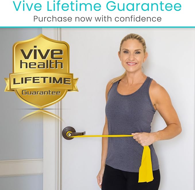 Vive Professional Resistance Bands - 25 Yard Non-Latex Roll for Physical Therapy, Lower and Upper Body Exercise Workout - Straight Elastic for Strength Training, Rehabilitation, Women, Men - Bloomnest