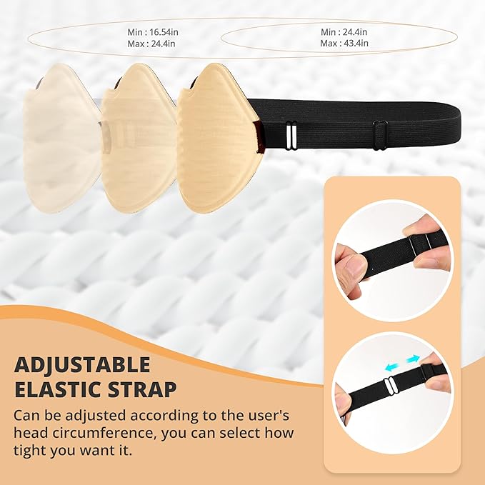 3D Kids Sleep Eye Mask: 3D Contoured Cup Sleeping Masks, Blindfold Sleep Eye Cover with Adjustable Strap, Memory Foam Lightweight Night Eyeshade for Boys Girls Teens (Orange) - Bloomnest