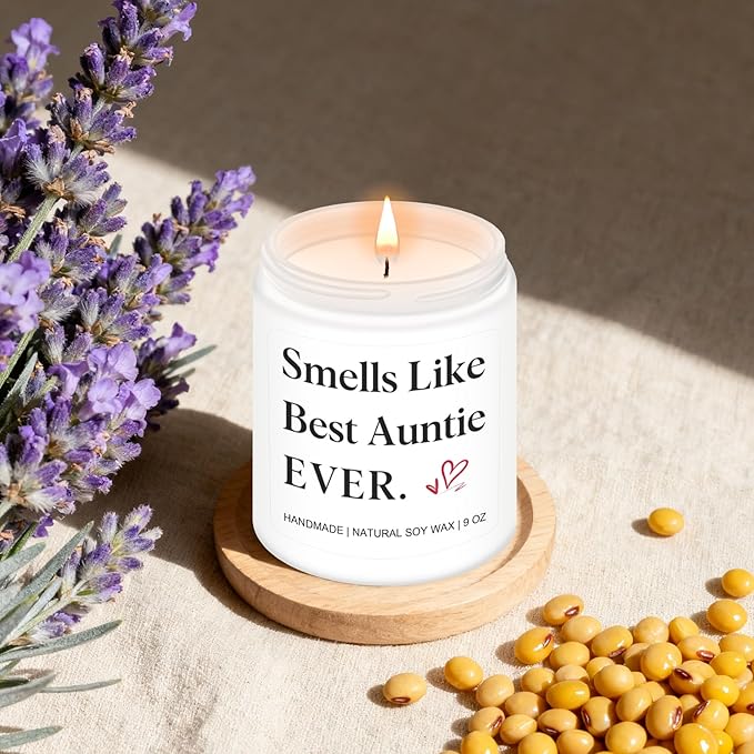 Homsolver Gifts for Aunt, Birthday Mothers Christmas Thanksgiving Gifts for Aunt, Smells Like Best Auntie Ever Scented Candles - Bloomnest