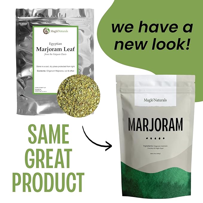 Marjoram Leaf, Cut & Sifted | 1 lb. Bulk Bag | Origanum majorana L. - Bloomnest