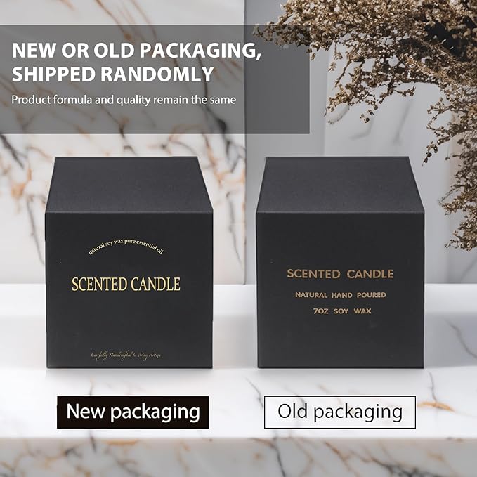 MOASITN Sandalwood Scented Candles for Home| Leather,Sandalwood,Amber Scented Soy Candle| Handmade Longlasting Aromatherapy Candle| Jar Candel Gift for Women,Men for Spring,Birthday,Relaxing|7oz - Bloomnest