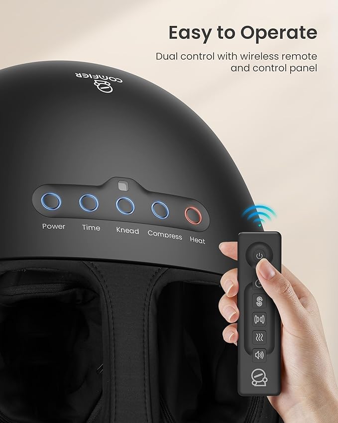 COMFIER Foot Massager with Heat,Shiatsu Foot Massager with Dual Heating,3 Kneading & 3 Compression,Heated Feet Massage for Plantar Fasciitis, Fits Up to Size 14,Gifts for Women Men - Bloomnest