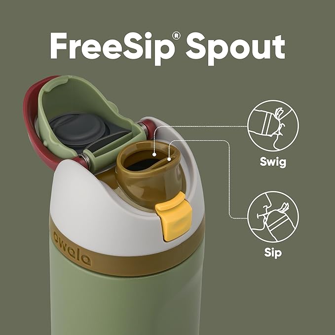 Owala Star Wars FreeSip Insulated Stainless Steel Water Bottle with Straw for Sports and Travel, BPA-Free, 24-Ounce, Boba Fett Owala