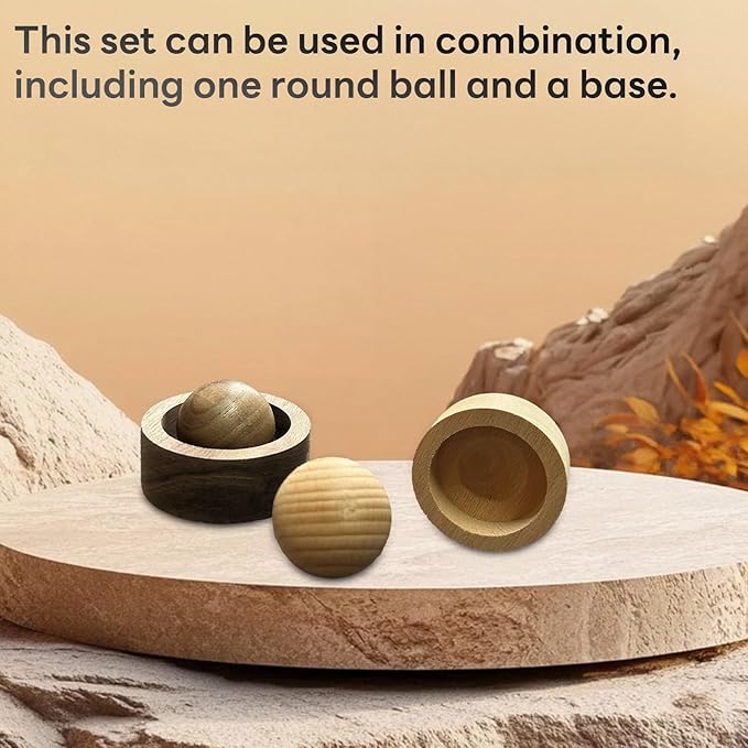 Wooden Essential Oil Diffuser - Round Ball Aromatherapy Diffuser, Walnut and Beech, for Office, Car, Yoga Hall (Walnut) - Bloomnest