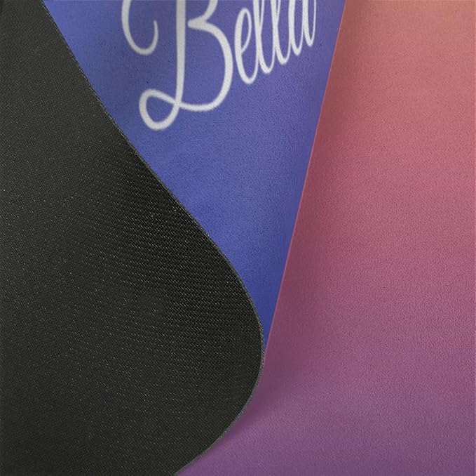 Custom Name Yoga Mat,Personalized Travel Yoga Exercise Mat,Non Slip,Perfect for Kids & Adults,Gradient Color E Series - Bloomnest
