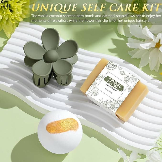 Birthday Gifts for Women Self Care Get Well Soon Gift Baskets, Spa Care Package Thinking of You Gift Set, Sympathy Inspirational Sunflower Valentines Day Gifts for Her Women Mom Friends Sister Wife - Bloomnest