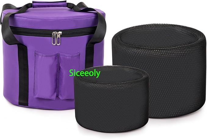 Set of 3 Singing Bowls 432HZ 6-10 inch 6"A 8"F 10"C Frosted Chakra Quartz Crystal Sound Healing Crystal with 1 Travel Carry Case Bag 1 Mallet Suede 1 Striker 3 O-rings - Bloomnest