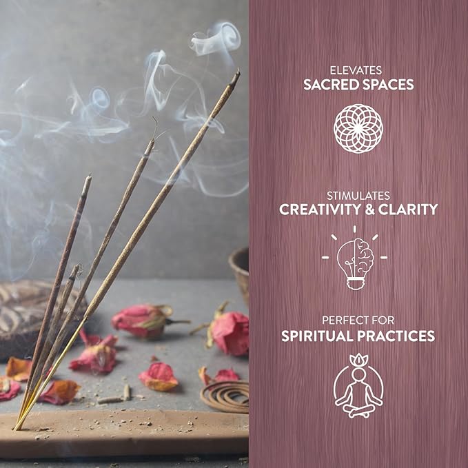 Sacred Element's Lavender & White Sage Masala Incense Sticks – Calming Aromatherapy Blend for Meditation, Relaxation & Cleansing – Perfect Fall or Housewarming Gift – 15g Pack (Total 100+ Sticks) HEM