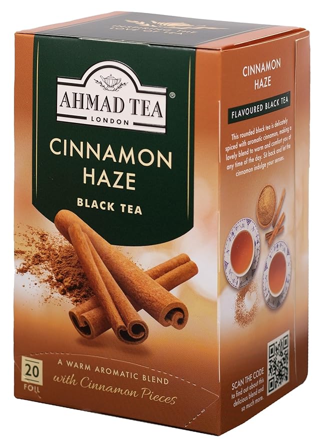 Ahmad Tea Cinnamon Haze Black Tea, 20Count Boxes, Brown - Bloomnest