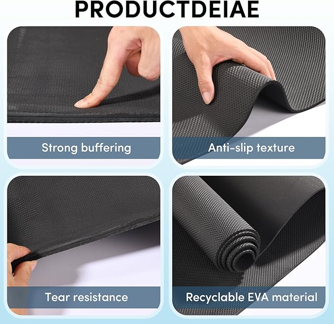 10 Pack Yoga Mats Bulk, 68'' x 24'' x 4mm Thick Black Yoga Mats for Kids and Adults, Anti-Slip Tear-Resistant Exercise Mat for Fitness Stretching Home Workout Gym and Studio - Bloomnest