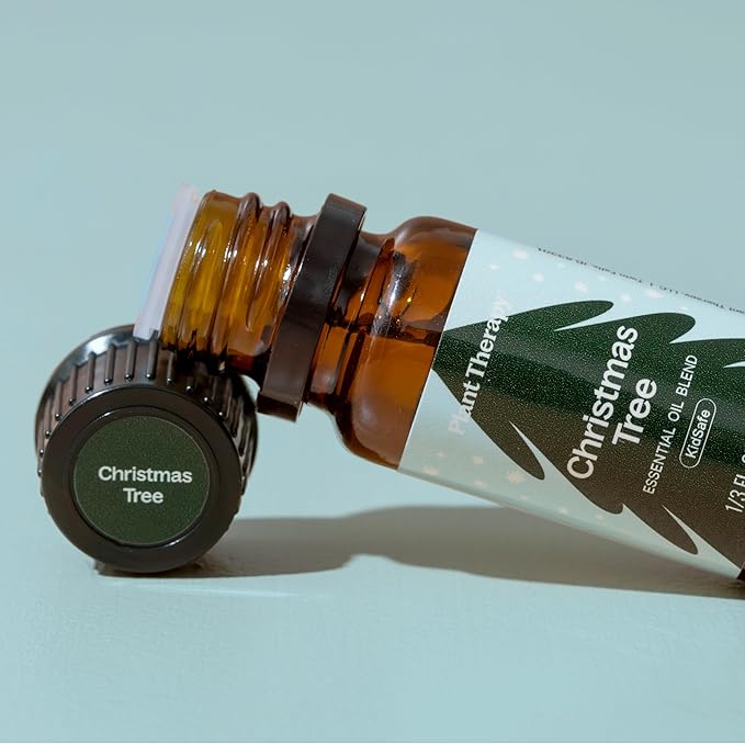 Plant Therapy Christmas Tree Holiday Essential Oil Blend 10 mL (1/3 oz) Crisp & Refreshing, Traditional Holiday Scent, Supports a Healthy Respiratory System - Bloomnest